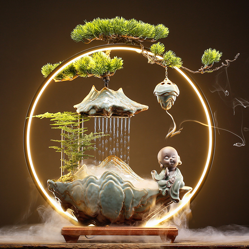 Alpine Flowing Water Attracting Wealth Feng Shui Ornament - Image 3