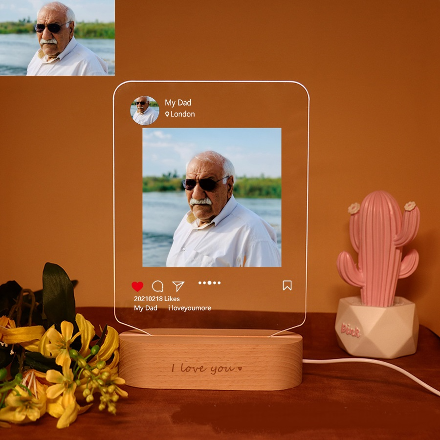 Personalized Custom Photo 3D Light Text Custom Painting Night Light