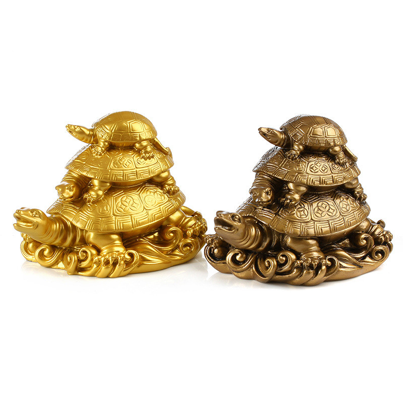 Three Generations of Turtle Longevity Feng Shui Ornament - Image 6