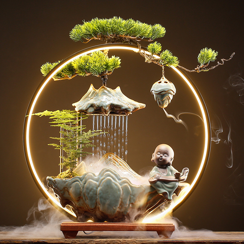 Alpine Flowing Water Attracting Wealth Feng Shui Ornament - Image 4