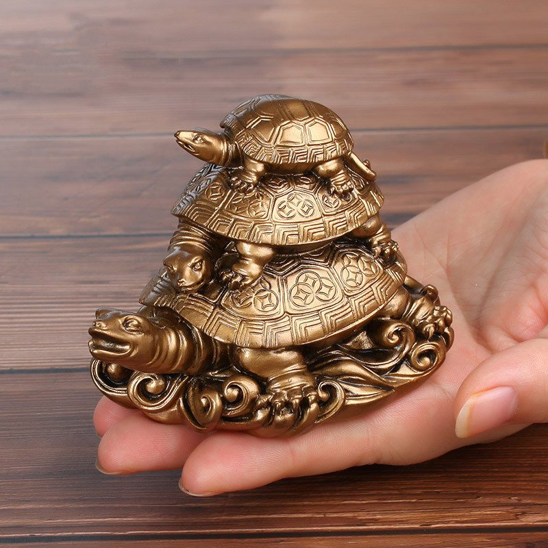 Three Generations of Turtle Longevity Feng Shui Ornament - Image 7