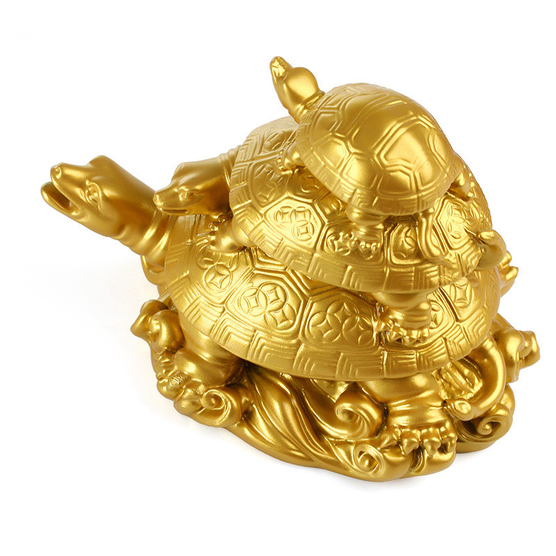 Three Generations of Turtle Longevity Feng Shui Ornament - Image 8