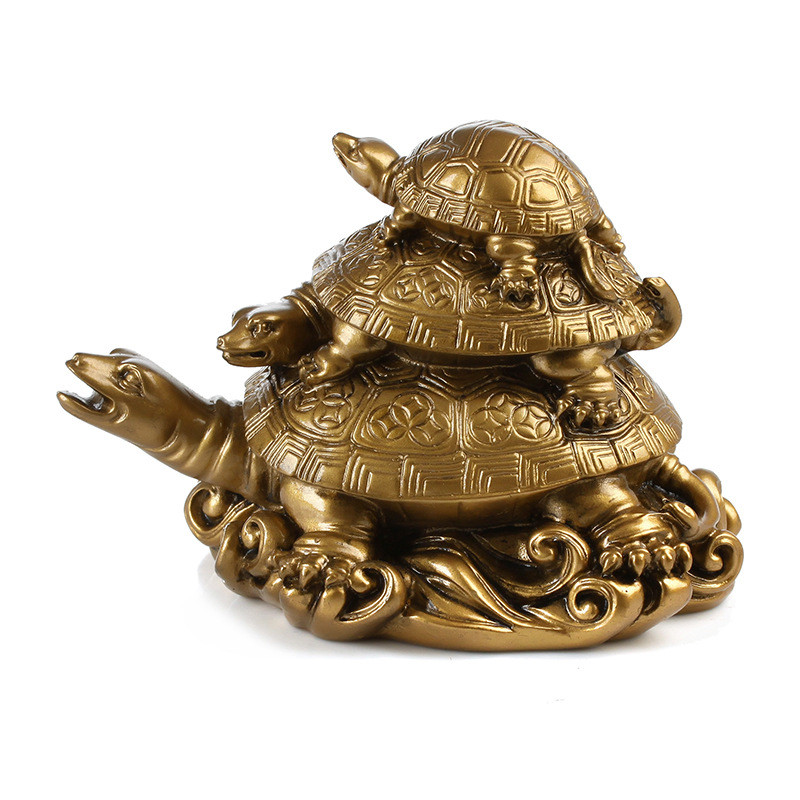 Three Generations of Turtle Longevity Feng Shui Ornament - Image 2
