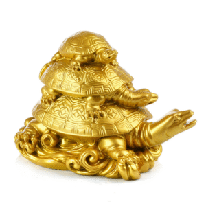 Three Generations of Turtle Longevity Feng Shui Ornament