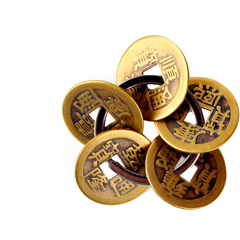 Lucky Transfer Body Protection Plum Copper Coin Pendant - 图片 3