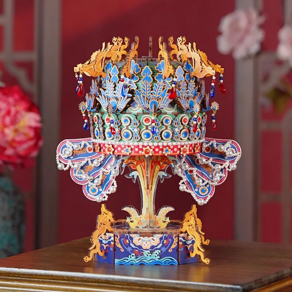 Crown Music Box Empress Xiaoduan Phoenix Crown Assembled Ornament-1