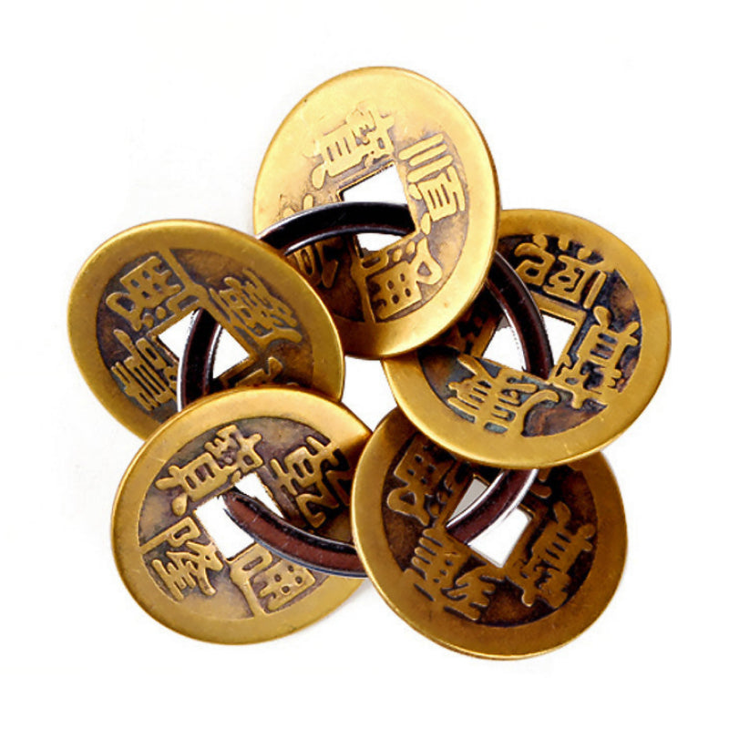 Lucky Transfer Body Protection Plum Copper Coin Pendant - 图片 5