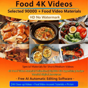 4K Food Video Material Collection | 90,000+ HD Appetizing Recipe Tutorial Digital Resources